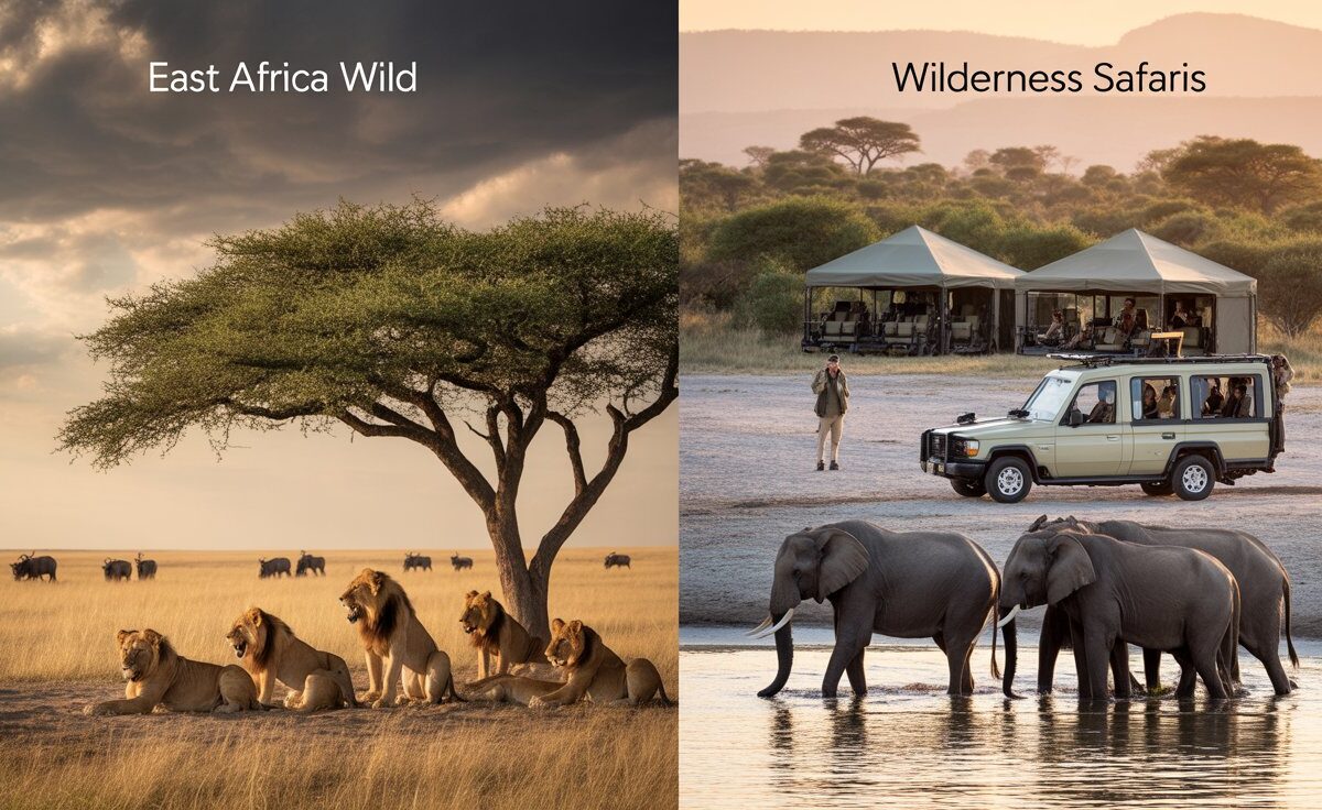 East Africa Wild vs Wilderness Safaris