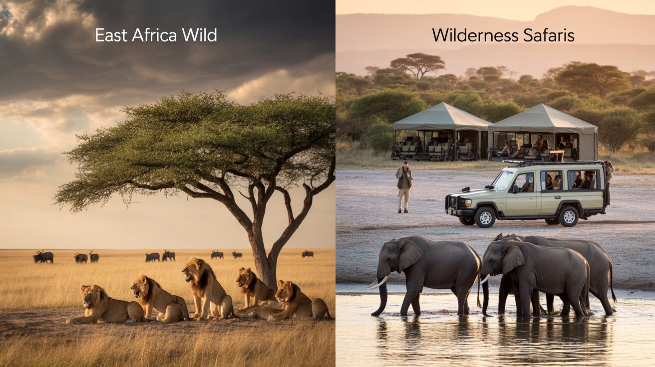 East Africa Wild vs Wilderness Safaris